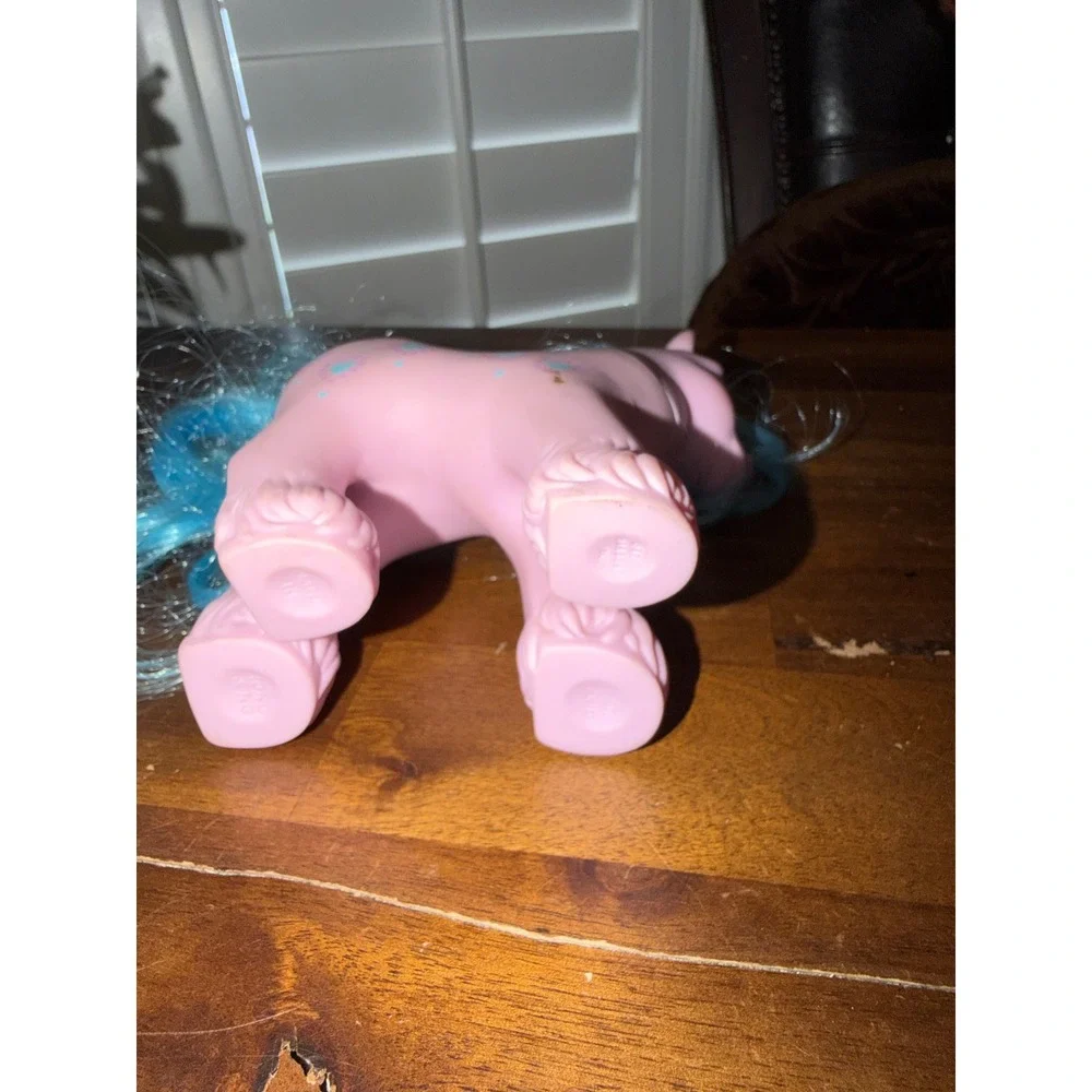Vintage My Little Pony G1 Daddy  Bright Blue Hair Hasbro 1987 Toy